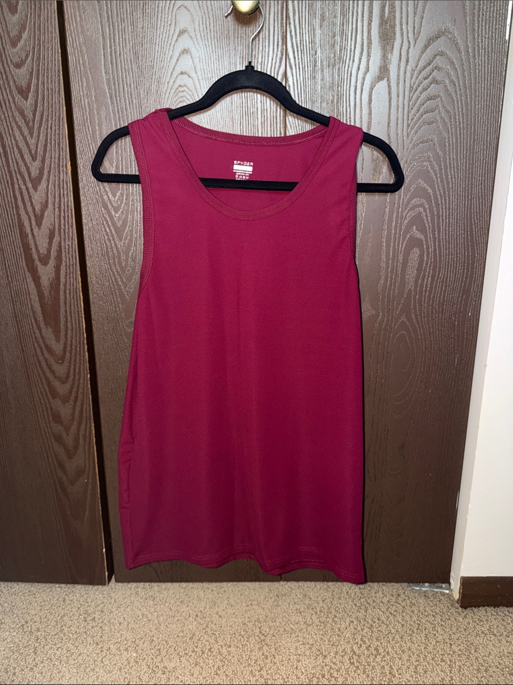 Spyder Men's Tank Top in Burgundy